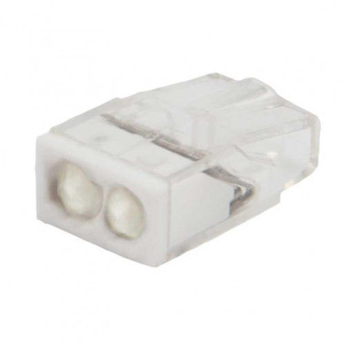 Экспресс-клемма с пастой REXANT СМК 2273-242, 2-проводная 0.5-2.5 мм², прозрачная, блистер (20 шт./уп.) 07-3216-20