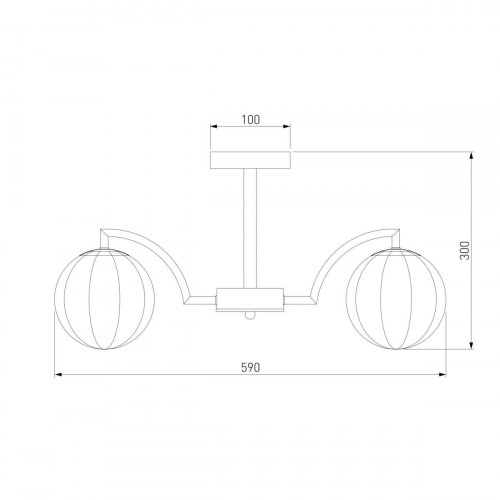 Потолочная люстра Eurosvet Оптима Eden 30178/5 черный жемчуг