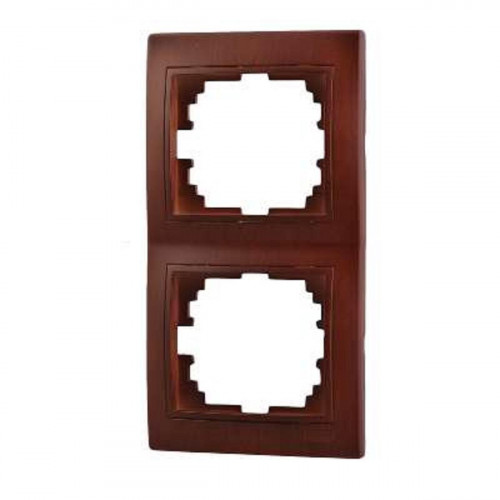 Рамка 2-ая вертикальная Lezard Mira вишня 701-0601-152