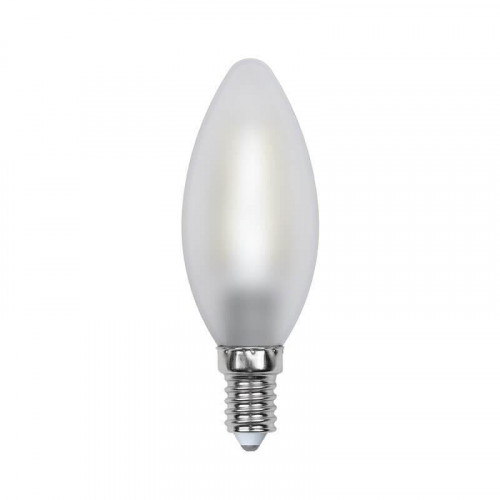 Лампа светодиодная филаментная Uniel E14 6W 3000K матовая LED-C35-6W/WW/E14/FR PLS02WH UL-00000305