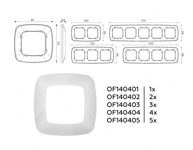 Рамка AMBRELLA VOLT OF140403