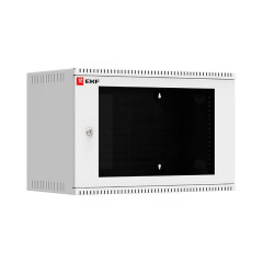 Шкаф телекоммуникационный настенный 6U (600х350) дверь стекло, Astra серия EKF PROxima ITB6G350