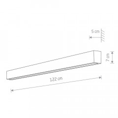 Настенный светильник Nowodvorski Straight Wall Led L 7566
