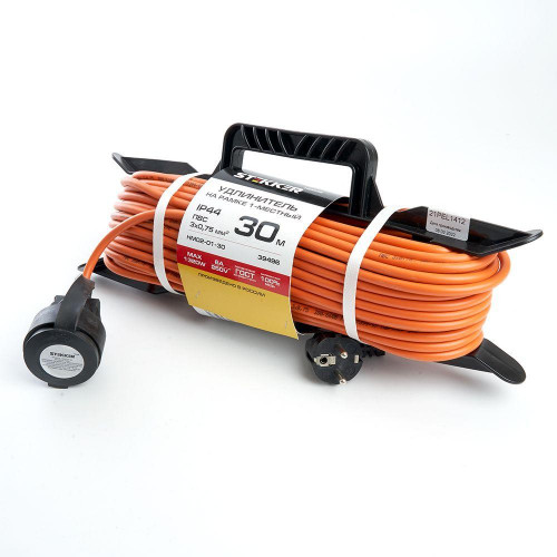 Удлинитель Stekker Home 1гн х 30м c/з HM02-01-30 39496