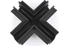 Коннектор X-образный Hesby Lighting ElDeko для встраиваемого шинопровода, чёрный HSBL_0160