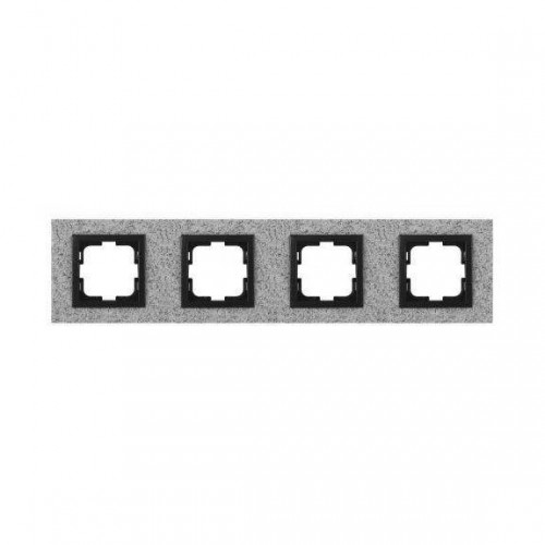 Рамка 4-постовая Mono Electric Style Granit белый гранит 107-600000-163