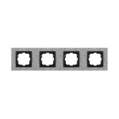 Рамка 4-постовая Mono Electric Style Granit белый гранит 107-600000-163