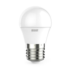 Лампа светодиодная Gauss E27 8W 3000K матовая 53218