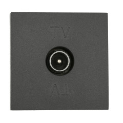 ТВ-розетка оконечная LK Studio (черный бархат) LK45 852108-1