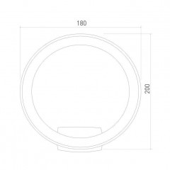 Уличный настенный светодиодный светильник Elektrostandard Ring 1710 Techno Led белый a054931