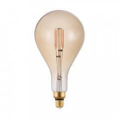 Лампа светодиодная диммируемая филаментная Eglo E27 4W 2200K янтарная 12592