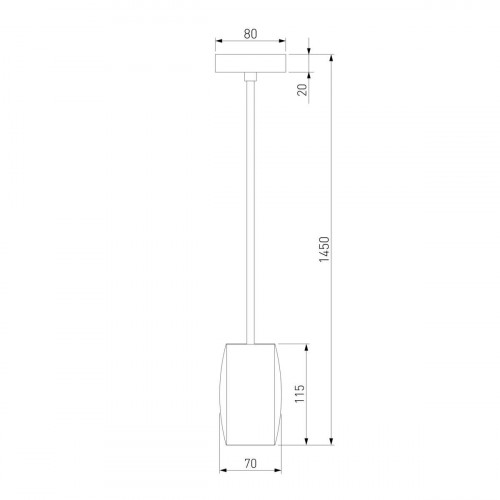 Подвесной светодиодный светильник Eurosvet Bonaldo 50246/1 Led золото