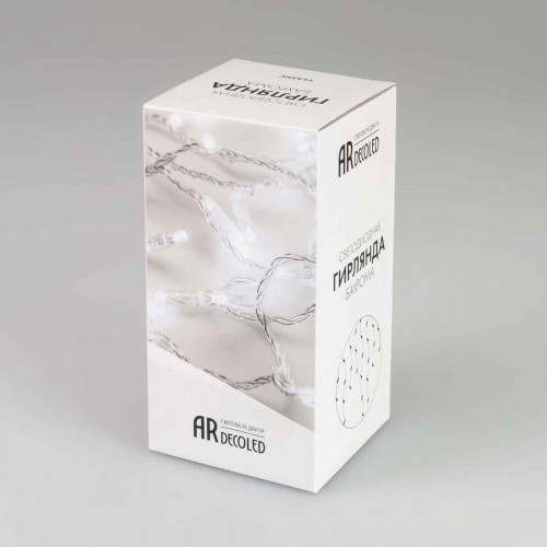 Уличная светодиодная гирлянда Ardecoled бахрома 230V теплый белый ARD-Edge-Classic-2400X600-White-88Led-Pulse Warm 034914