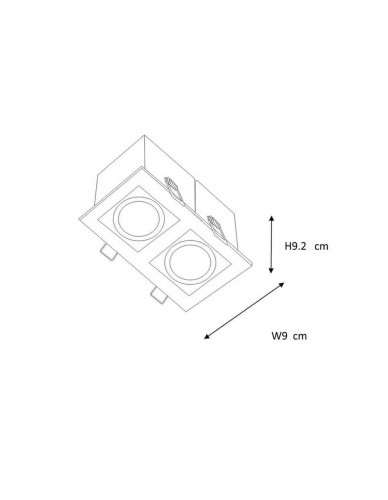 Встраиваемый светильник Lucide Chimney 28900/02/12