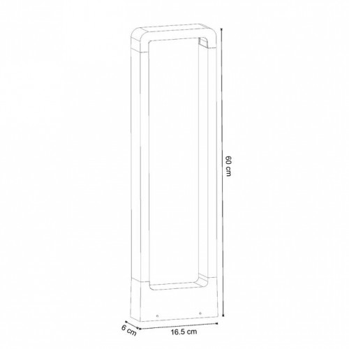 Уличный светодиодный светильник Arte Lamp Trapezio A2060PA-1BK