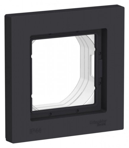 Рамка 1-постовая Systeme Electric AtlasDesign Aqua карбон ATN441001