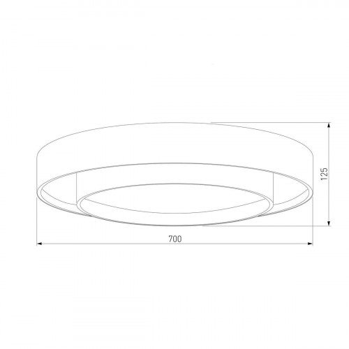 Потолочный светодиодный светильник Eurosvet Force 90331/2 серый