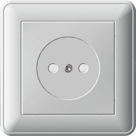 Розетка 2К Systeme Electric W59 16A 250V со шторками белая RS16-151-18