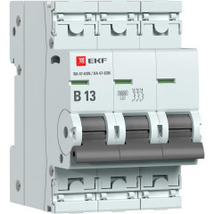 Автоматический выключатель 3P 13А (B) 6кА ВА 47-63N EKF PROxima M636313B