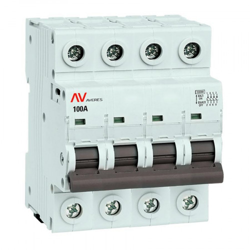 Выключатель нагрузки AVN 4P 100A EKF AVERES avn-4-100-av