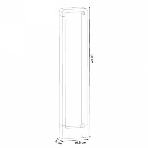 Уличный светодиодный светильник Arte Lamp Trapezio A2080PA-1BK