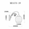 Бра MyFar Nika MR1670-1W
