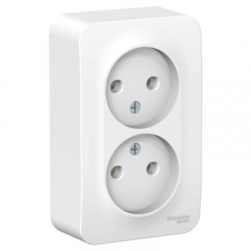 Розетка двойная 2К Systeme Electric Blanca 16A 250V белая BLNRA000201