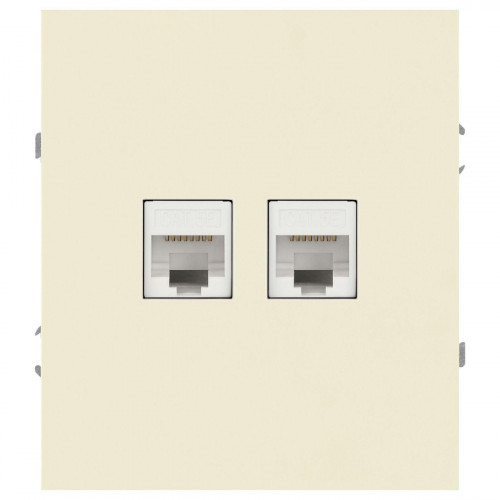 Розетка ЭРА Arktik 16-3108-02 информационная двойная 2XRJ45 слоновая кость Б0070485