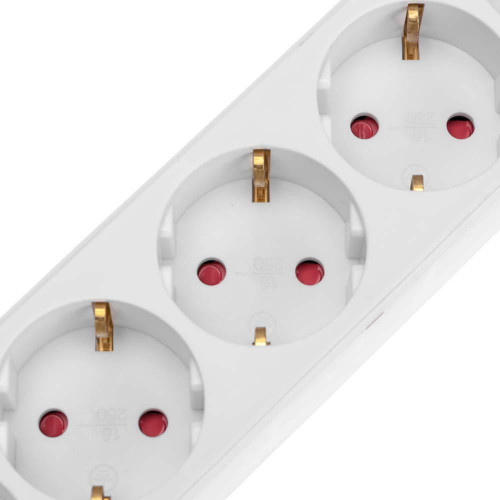 Удлинитель STANDARD 5 гнезд, 1,5м, 3х1,0мм², с/з, с выключателем, 2 USB, белый REXANT 13-4034