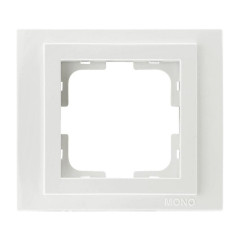 Рамка 1-постовая Mono Electric Despina жемчуг 102-250000-160