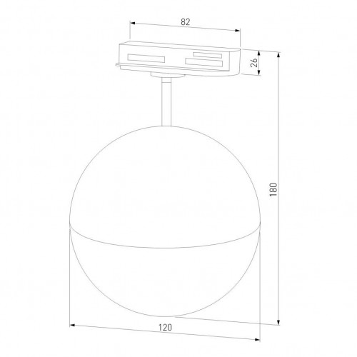 Трековый светильник Elektrostandard Glob GX53 черный MRL 1015 a053136