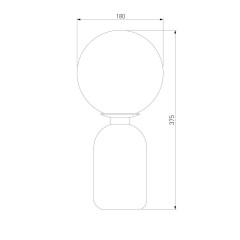 Настольная лампа Eurosvet Оптима Bubble 01197/1 черный