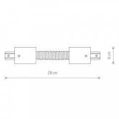 Коннектор гибкий Nowodvorski Profile 8384