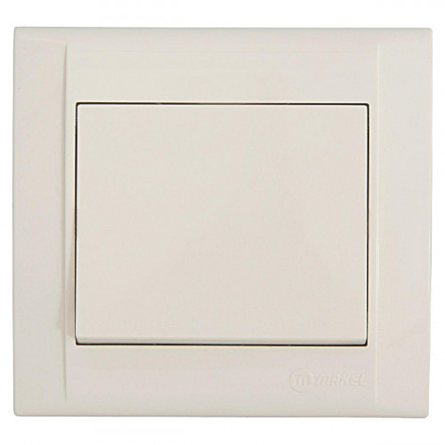 Выключатель Makel 1-кл. СП Defne 10А IP20 крем. 42010001