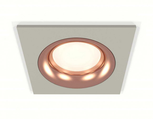 Комплект встраиваемого светильника Ambrella light Techno Spot XC7633006 SGR/PPG серый песок/золото розовое полированное (C7633, N7015)