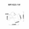 Бра MyFar Sara MR1620-1W