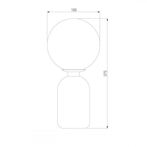 Настольная лампа Eurosvet Оптима Bubble 01197/1 черный жемчуг