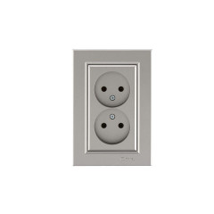 Розетка 2-я б/з Makel Karea 56052017