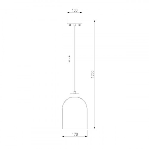 Подвесной светильник Eurosvet Tandem 50119/1 латунь