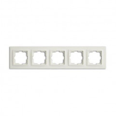 Рамка 5-постовая Mono Electric Despina белый 102-190000-164