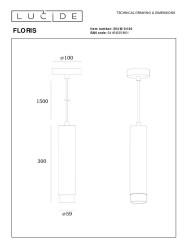 Подвесной светильник Lucide Floris 35413/01/30
