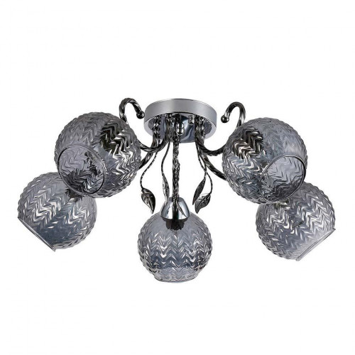 Потолочная люстра ЭкономСвет 12193/5CR+PBK SM