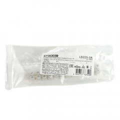 Колодка клеммная винтовая Stekker, линейка 12 штук, полиамид, LD225-3A DIY 39891
