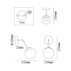 Бра MyFar Solve MR1321-1W