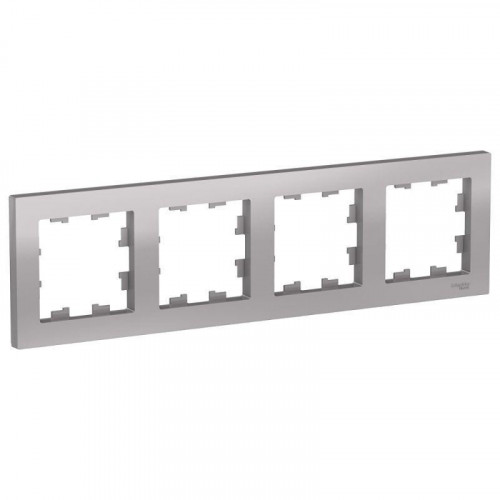 Рамка 4-постовая Systeme Electric AtlasDesign алюминий ATN000304