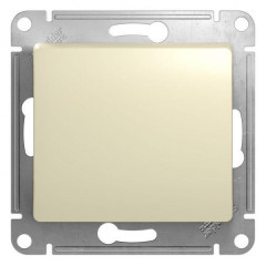 Выключатель одноклавишный кнопочный Systeme Electric Glossa 10A 250V бежевый GSL000215