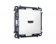 Комплект механизма розетки HDMI 2.0 AMBRELLA VOLT ALFA Белый глянец 40V/500mA 2.0GHz 5-18Gbit/s QUANT (AP1140, VM222) MA114010