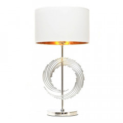 Настольная лампа Lumina Deco Fabi LDT 5531 CHR+WT