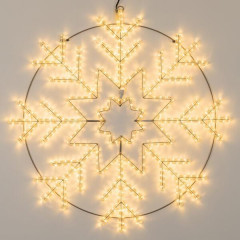 Светодиодная фигура Ardecoled Снежинка ARD-Snowflake-M8-950x950-540Led Warm 034255