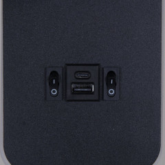 Настенный светодиодный светильник Reluce 86204-9.2-001KT LED12W+USB BK